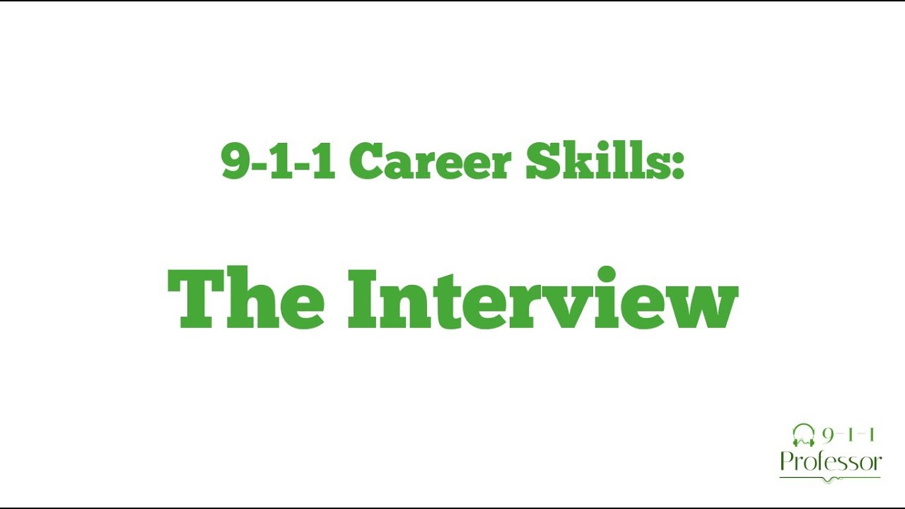 Interviews for 9-1-1 Communications (911 Operators)