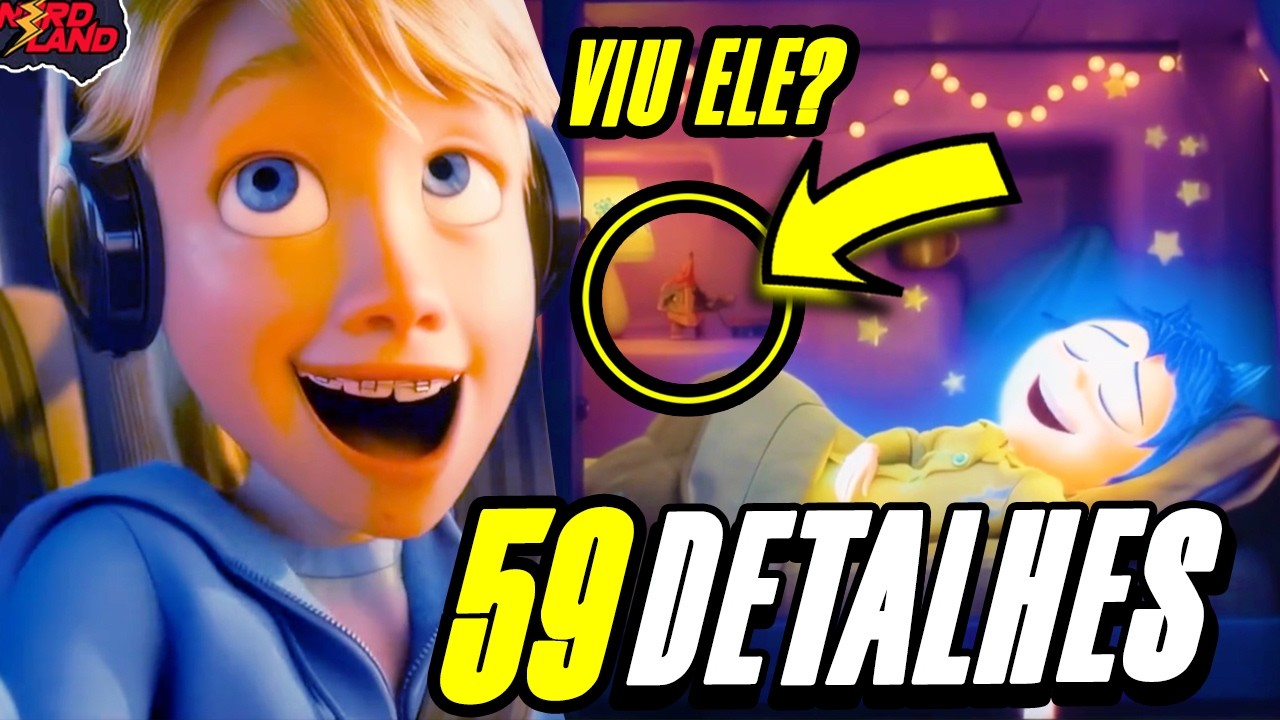 EXPLICADO! 59 DETALHES EM DIVERTIDA MENTE 2 DA PIXAR (EASTER EGGS + REFERÊNCIAS + SEGREDOS) HISTÓRIA