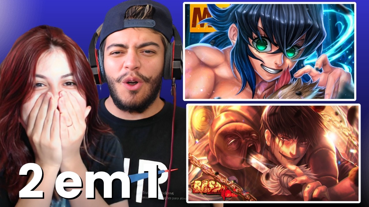 2 EM 1 Basara - Menos Um (Toji Fushiguro) e MHRAP - Tipo Inosuke 2 🐗 (Kimetsu no Yaiba) REACT