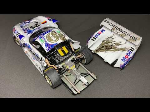 Porsche 911 GT1 1/24 Le Mans 1996  BUILDING | TAMIYA | Part 2