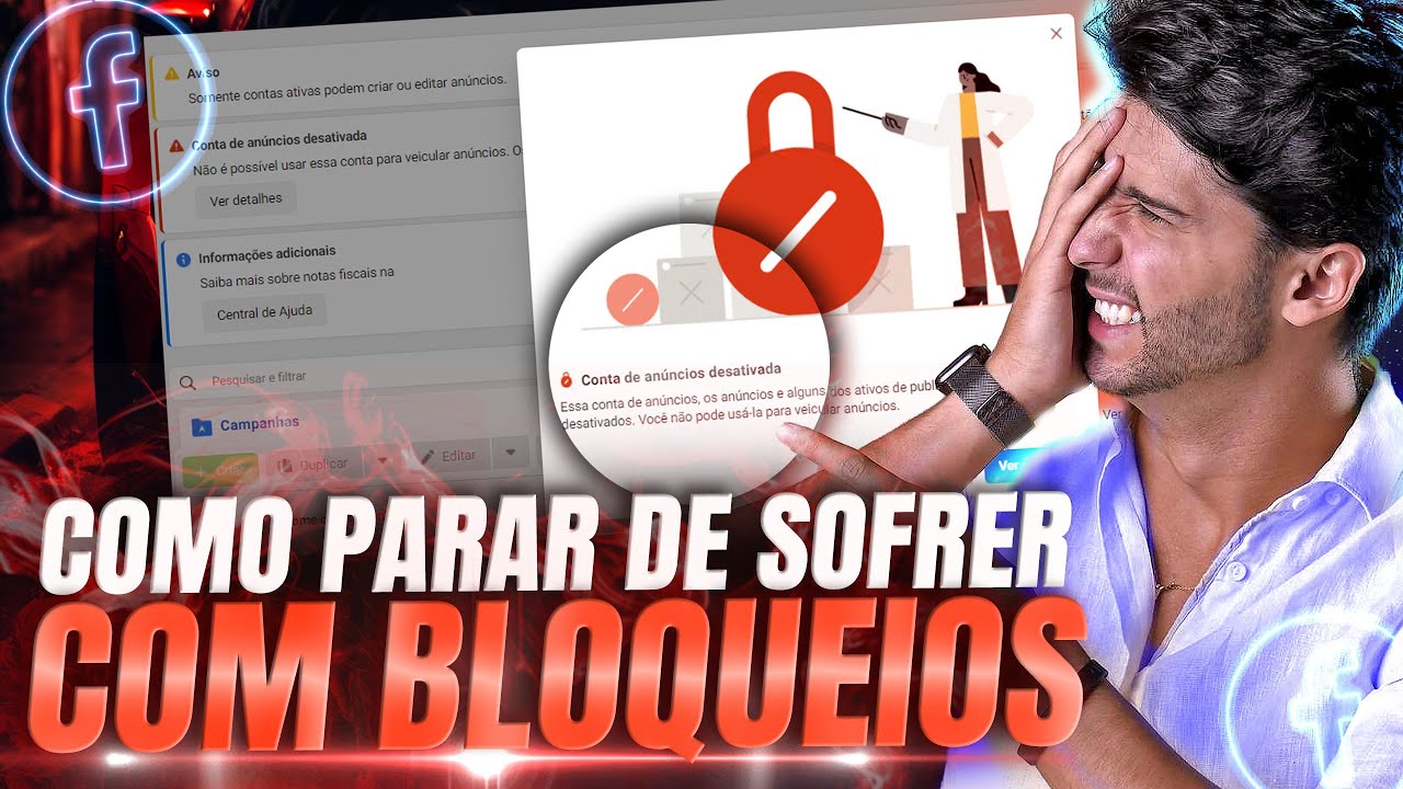 Os 5 principais motivos de bloqueio no Facebook Ads (e como parar de sofrer com isso)