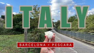 Barcelona 🇪🇸 to Pescara 🇮🇹  Travel vlog episode 02 ✈️🌎
