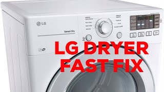 LG Gas Dryer - No Heat - Fixed in 2 Minutes - Make Sure to Unplug