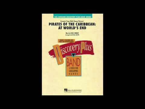 PIRATES OF THE CARIBBEAN: AT WORLD'S END (EXCERPTS FROM) Arranged by Michael Brown - Band Audio Only