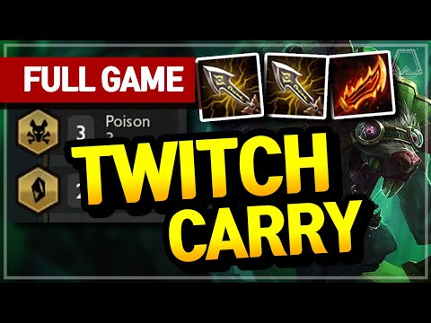 Twitch Carry! (Poison Crystal Rangers Comp) - Teamfight Tactics Full Game | TFT | Diamond
