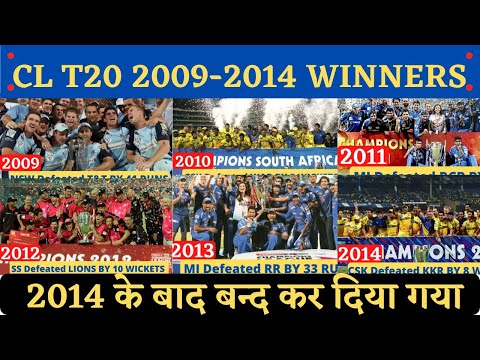Champion league t20 winners list//CL t20 winners 2009-2014 list