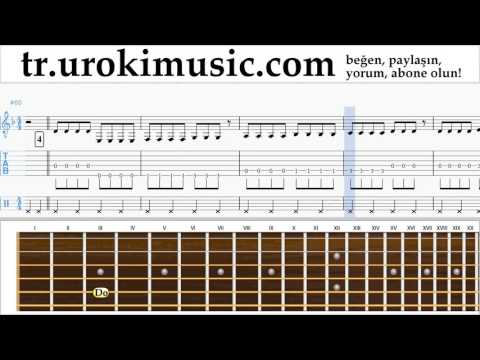 Gitar Nasıl Çalınır Miley Cyrus - Wrecking Ball Bölüm#1 Okul Öğretmen Notalar Eğitim Tablatura