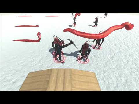 8 Titanoboa snow vs all units - Animal Revolt Battle Simulator