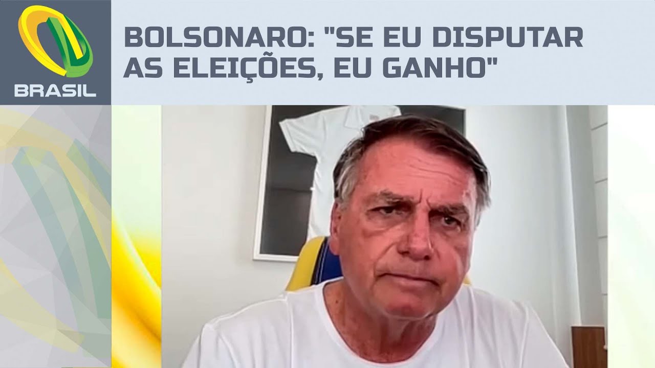 "Se eu disputar as eleições, eu ganho", diz Bolsonaro