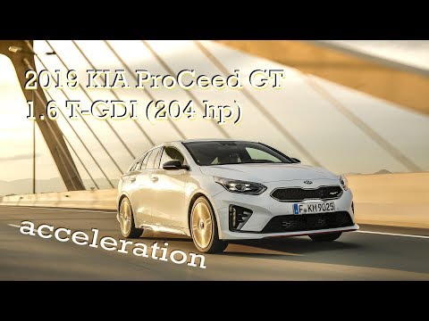 2019 KIA ProCeed GT 1.6 T-GDI 7DCT | acceleration [4K60p]