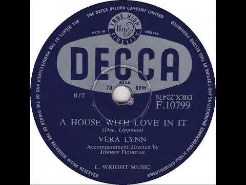 UK New Entry 1956 (158) Vera Lynn - A House With Love In It