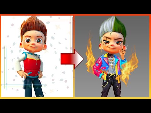 Ryder Paw Patrol Transformation Bad Boy | Cartoon Art World