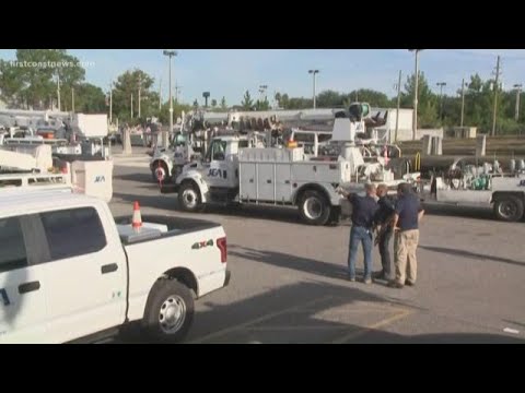 WATCH: JEA leaving Jacksonville to help restore power to hundreds of thousands in the Carolinas