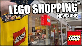 YouTube thumbnail: LEGO Shopping! New York Store HAUL!