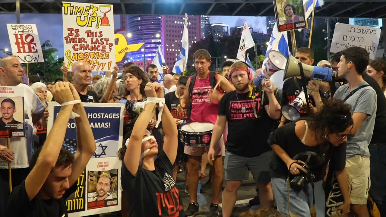 Israelis rally in Tel Aviv to demand Gaza ceasefire, hostage deal | AFP