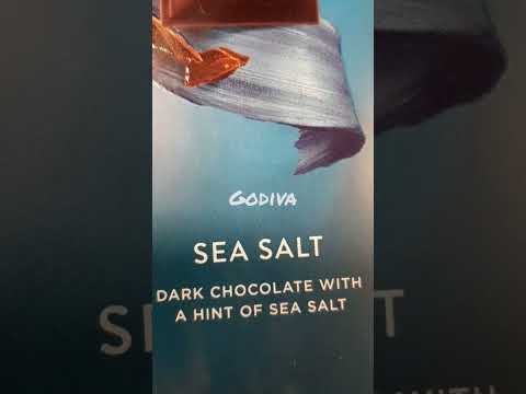 Godiva Dark Chocolate with Sea Salt #shorts #asmr