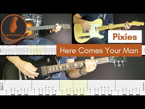 Here Comes Your Man - Pixies (Guitar Cover #92 with Tabs)