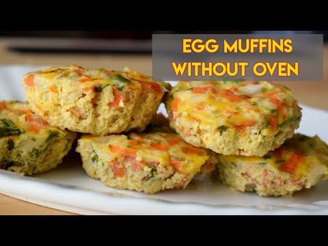 EASY EGG MUFFIN WITHOUT OVEN/Vegetable Omlette Muffin Recipe / NILASCUISINE