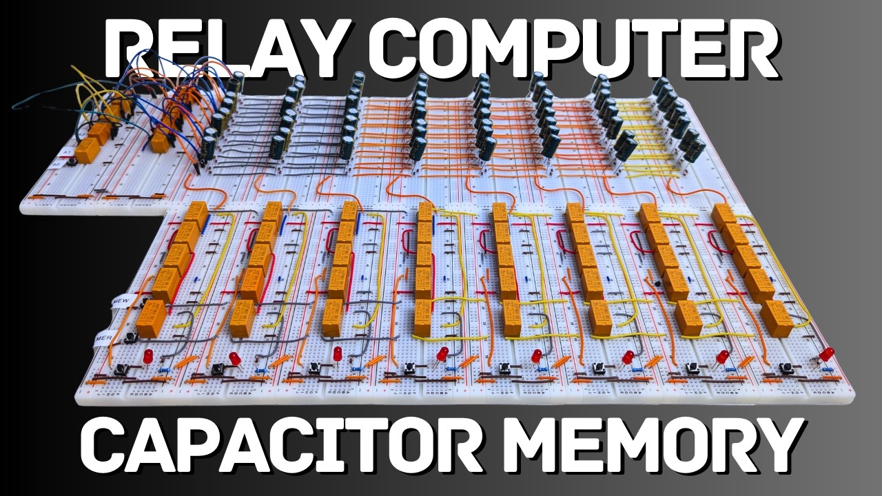 Goodbye SRAM: Building 1940s Capacitor Memory for My Relay Computer