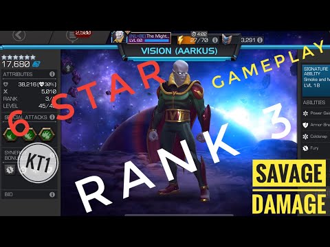 6 Star Rank 3 Vision (Aarkus) Gameplay! Megamind Shows What He Is Capable Of!