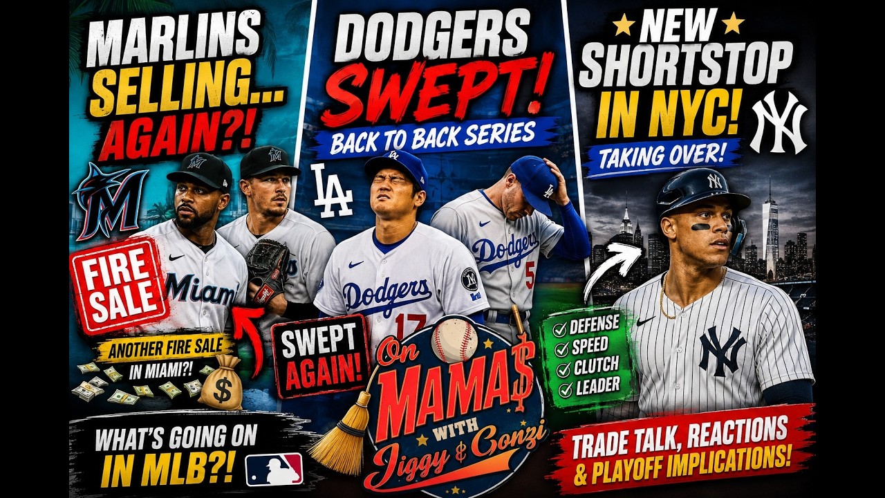 Dodgers Swept AGAIN & Yankees Have a New Shortstop! Marlins SELLING Again?!  | ON MAMAS