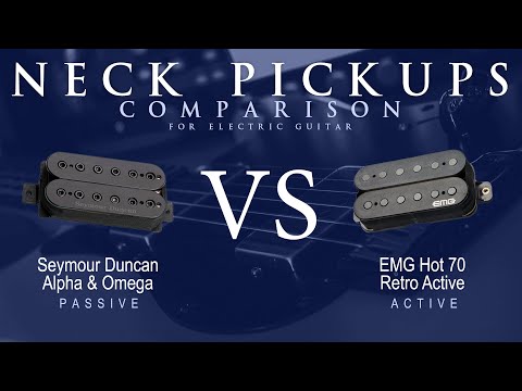 Seymour Duncan ALPHA & OMEGA vs EMG HOT 70 RETRO ACTIVE - Neck Pickup Guitar Tone Comparison Demo