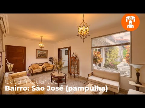 VENDA: CASA 4 QUARTOS - SÃO JOSÉ/ PAMPULHA - BH/ MG (CÓDIGO: 1097634)