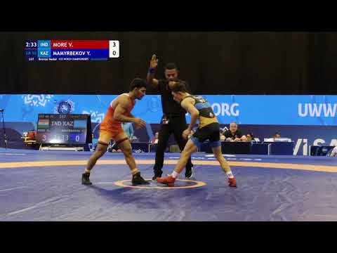 GR 55KG Bronze Medal | Vishvajit More (India) Vs Yerassyl M. (Kaz) | U23 World Championship 2025