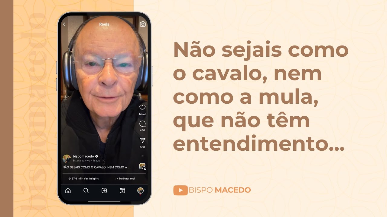 Não sejais como o cavalo, nem como a mula, que não têm entendimento... - Meditação Matinal 23/04/25