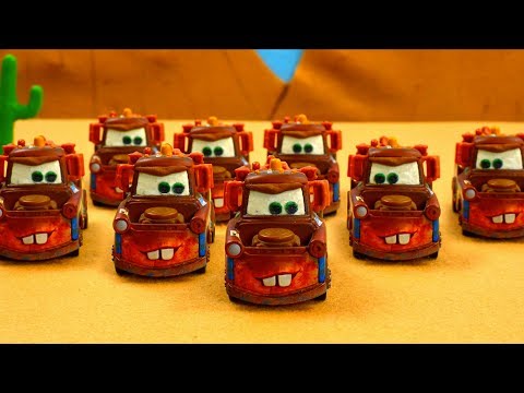 , title : 'Mater Time Travels? Tow Mater Towing & Salvage Playset Cars Stop Motion Toys Animation Cartoon Movie'