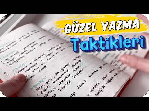Güzel Yazı Yazma Taktikleri | Notların İnci Gibi Görünecek ✍🏼 ✨