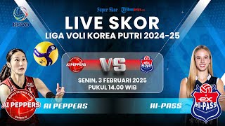 AI PEPPERS VS HI-PASS - LIVE SKOR Liga Voli Korea 2024-25: Megawati Cs Tak Terusik