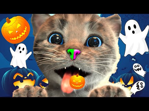 LITTLE KITTEN ADVENTURE HALLOWEEN SPECIAL - HALLOWEEN CAT AND ANIMAL SUPER SCARY STORY