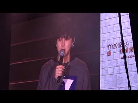 181111 Yong Junhyung and Yang Yoseop mini concert in Hong Kong – Junhyung Talk 2