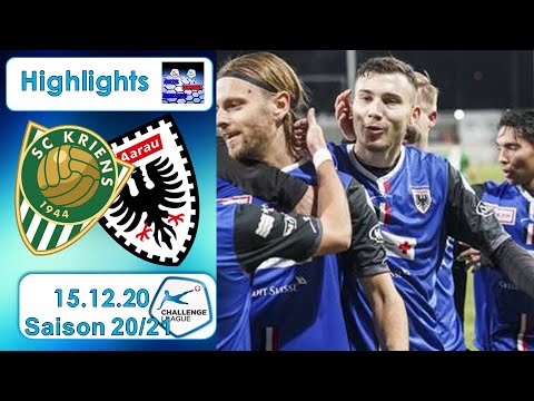 Highlights: SC Kriens vs FC Aarau (15.12.2020)