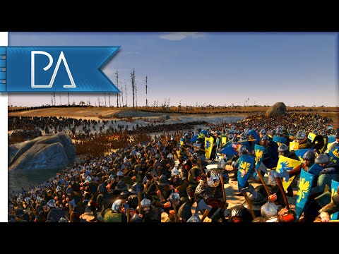 HEROIC RIVER CROSSING BATTLE - Medieval Kingdoms Total War 1212AD Gameplay