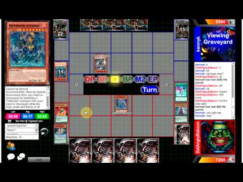 Competitive Yugioh  Duels : Infernoids vs Qli - Big Chicken laughs at your Towers