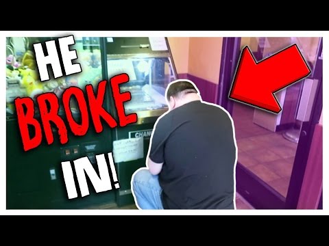 I CAUGHT HIM BREAKING INTO MY COIN PUSHER!!!!