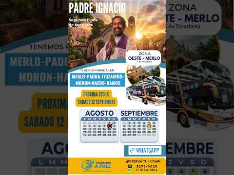 Viaje al Padre Ignacio desde Merlo