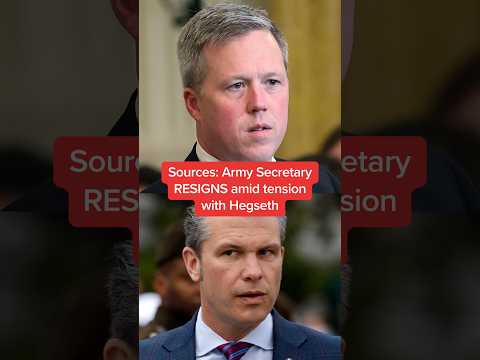 Sources: Army Secretary RESIGNS amid tension with Hegseth