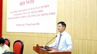 Đảng ủy phường Tam Điệp quán triệt các văn bản chỉ đạo, giao ban công tác tháng 8 và triển khai nhiệm vụ tháng 9