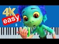 Luca Fatti Mandare Dalla Mamma Slow Easy Medium Piano Tutorial 4K