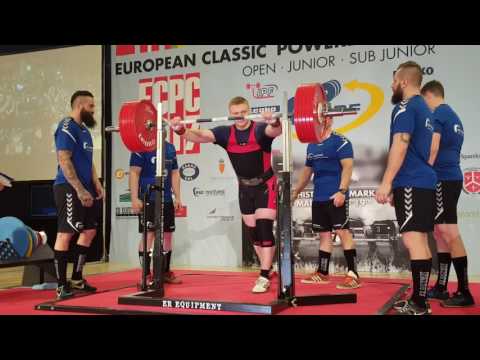 World Sub-Junior Record Squat of 276 kg by Marcus Boesen DEN in 120 kg class