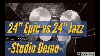 Video thumbnail for Heartbeat 24" Epic vs 24" Jazz Ride Comparison - Studio Demo by Kris Redus