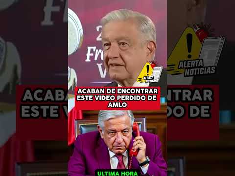 ACABAN DE ENCONTRAR ESTE VIDEO PERDIDO DE AMLO