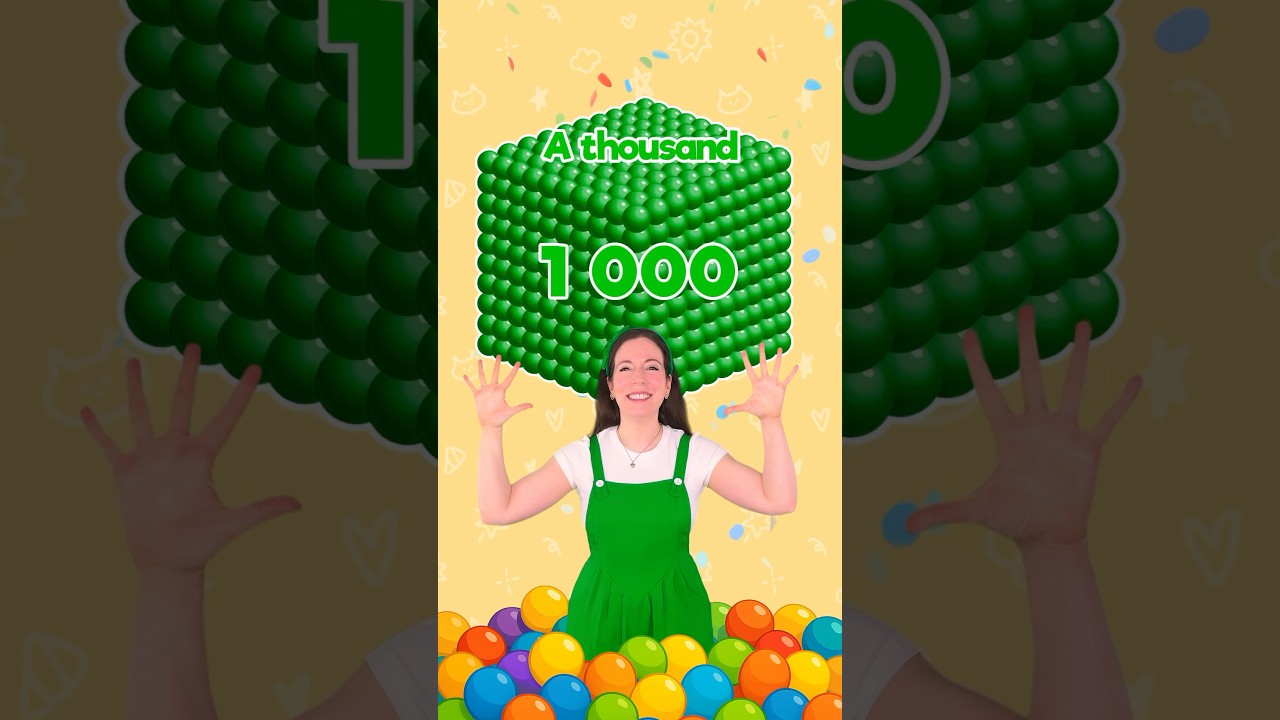 Count to 1000 in English 🇬🇧 #learning #kids #beginner #numbers #figures #math #preschool