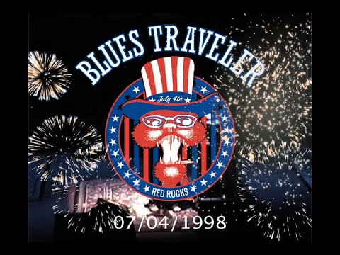 Blues Traveler performing "Mountains Win Again" with Warren Haynes at Red Rocks Amph. on 07/04/1998