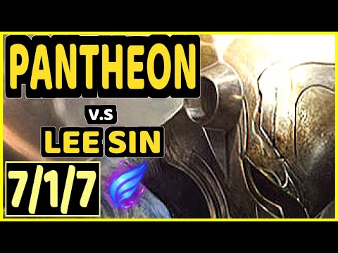 MAXLORE (PANTHEON) vs LEE SIN - 7/1/7 KDA JUNGLE CHALLENGER GAMEPLAY - EUW