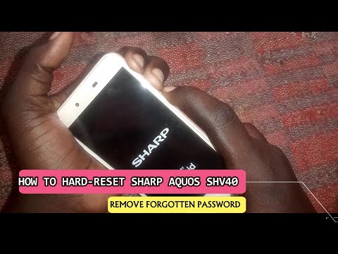 How to hard reset Sharp Aquos SHV40