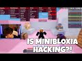 MINIBLOXIA Got Caught Hacking LIVE ON STREAM?!?! (Roblox Bedwars)